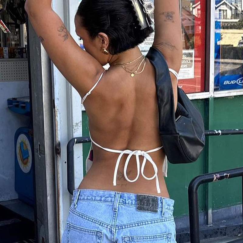 Zara Summer Clothing For Women - Y2K tarzı baharatlı kız seksi Backless
