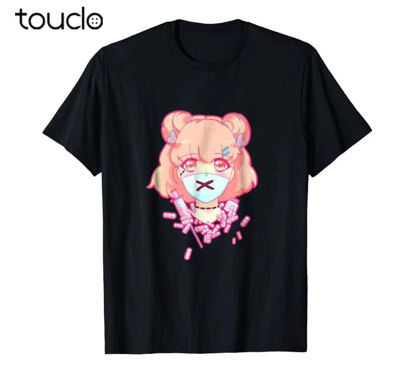 Summer Clothing H&M - Pastel Menhera Anime Hapları Psiko Gömlek