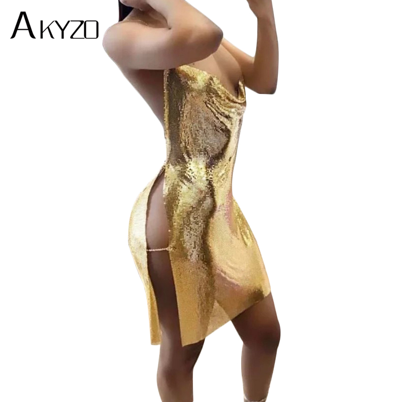 Summer Clothing H&M - 2025 Seksi Payetli Patchwork Metal Mini