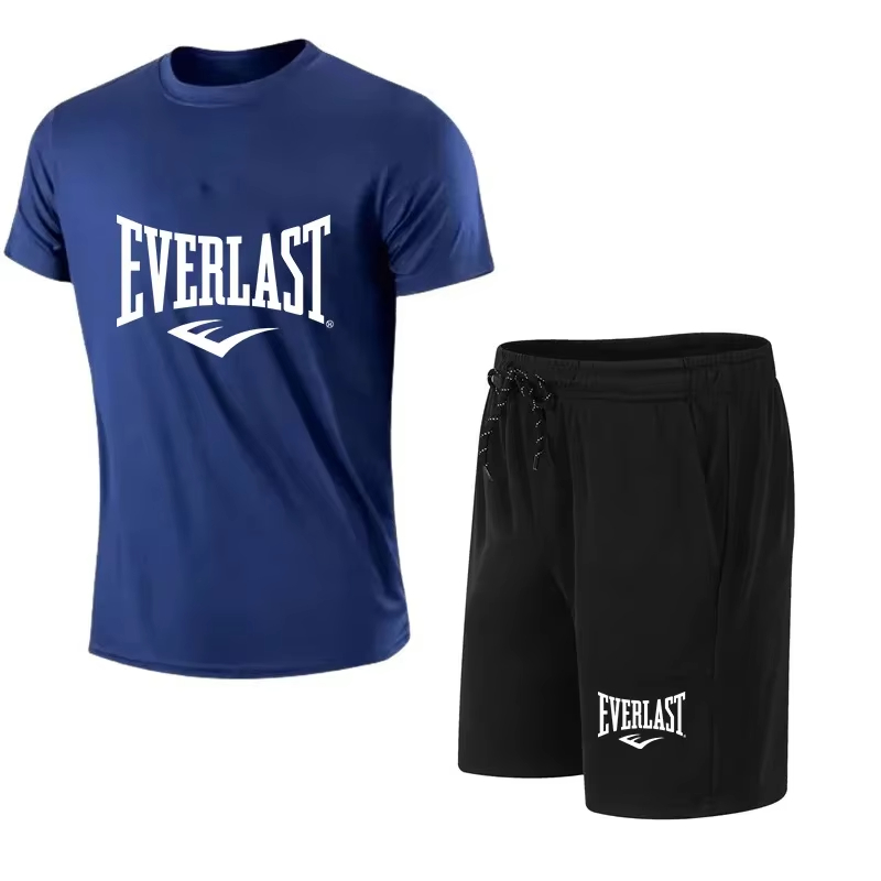Summer Gym Clothing - EVERLAST erkek tişört + şort 2