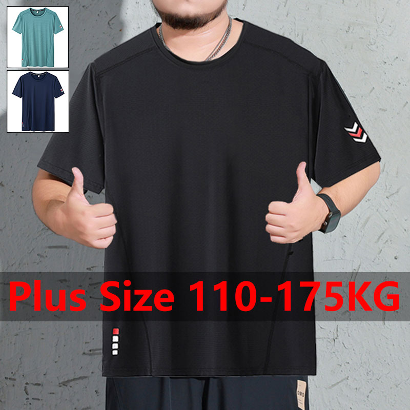 Summer Clothing Plus - Erkek Artı Boyutu T-shirt 5XL 6XL