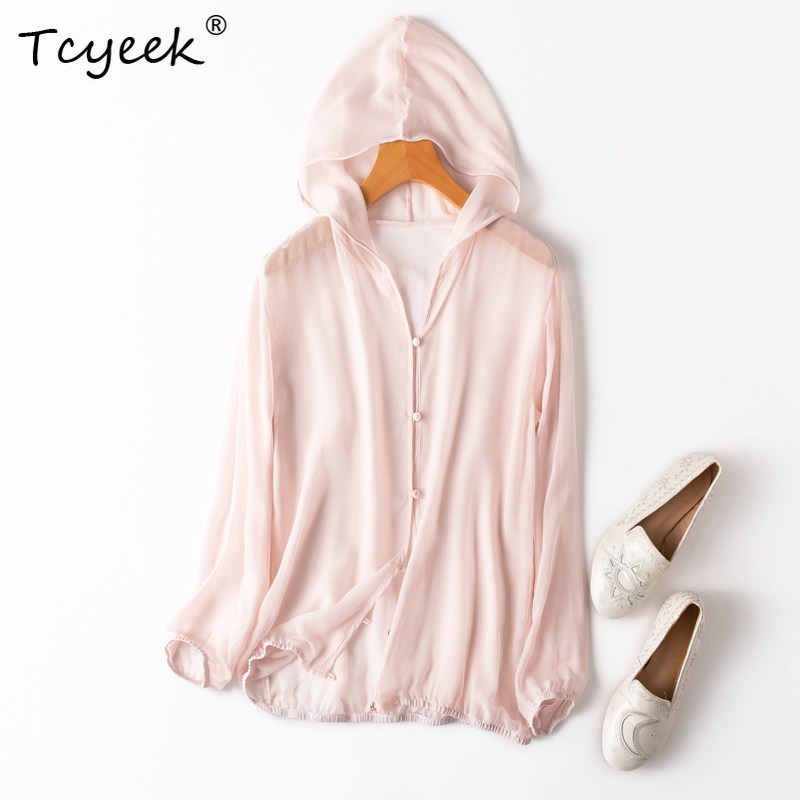 Summer Clothing Us - Tcyeek 100% Gerçek Dut Ipek Kadın