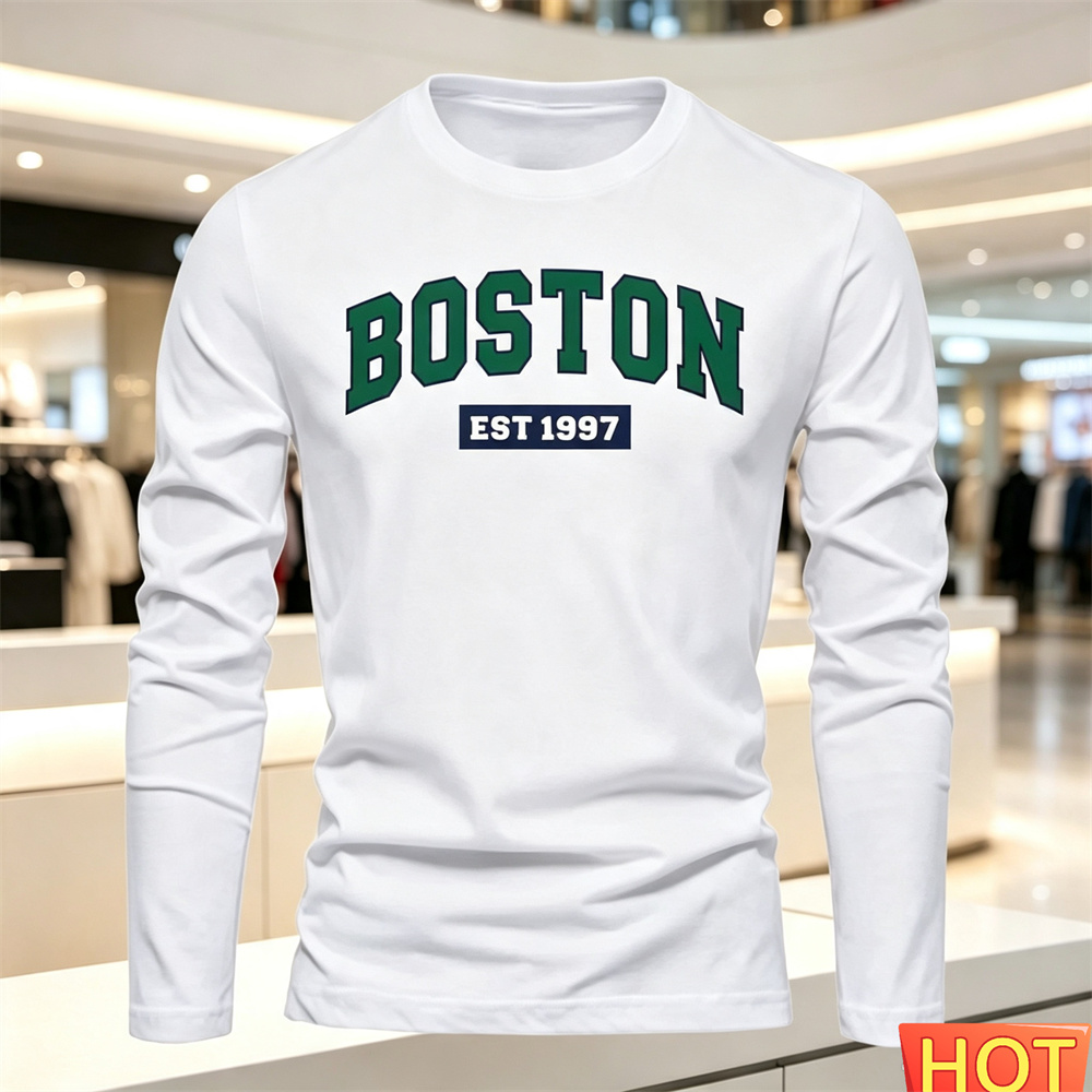 Summer Knit Clothing - Sonbahar Yaz Erkek Uzun Kollu Tişört
