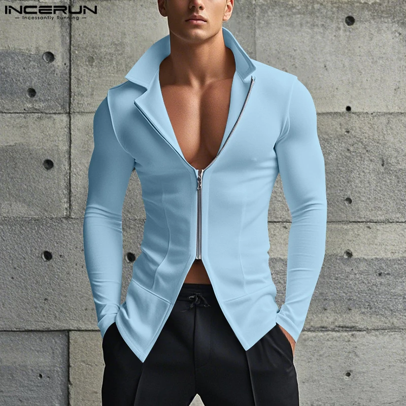 Summer Clothing Colors 2026 - INCERUN 2026 Moda erkek tişört Rahat