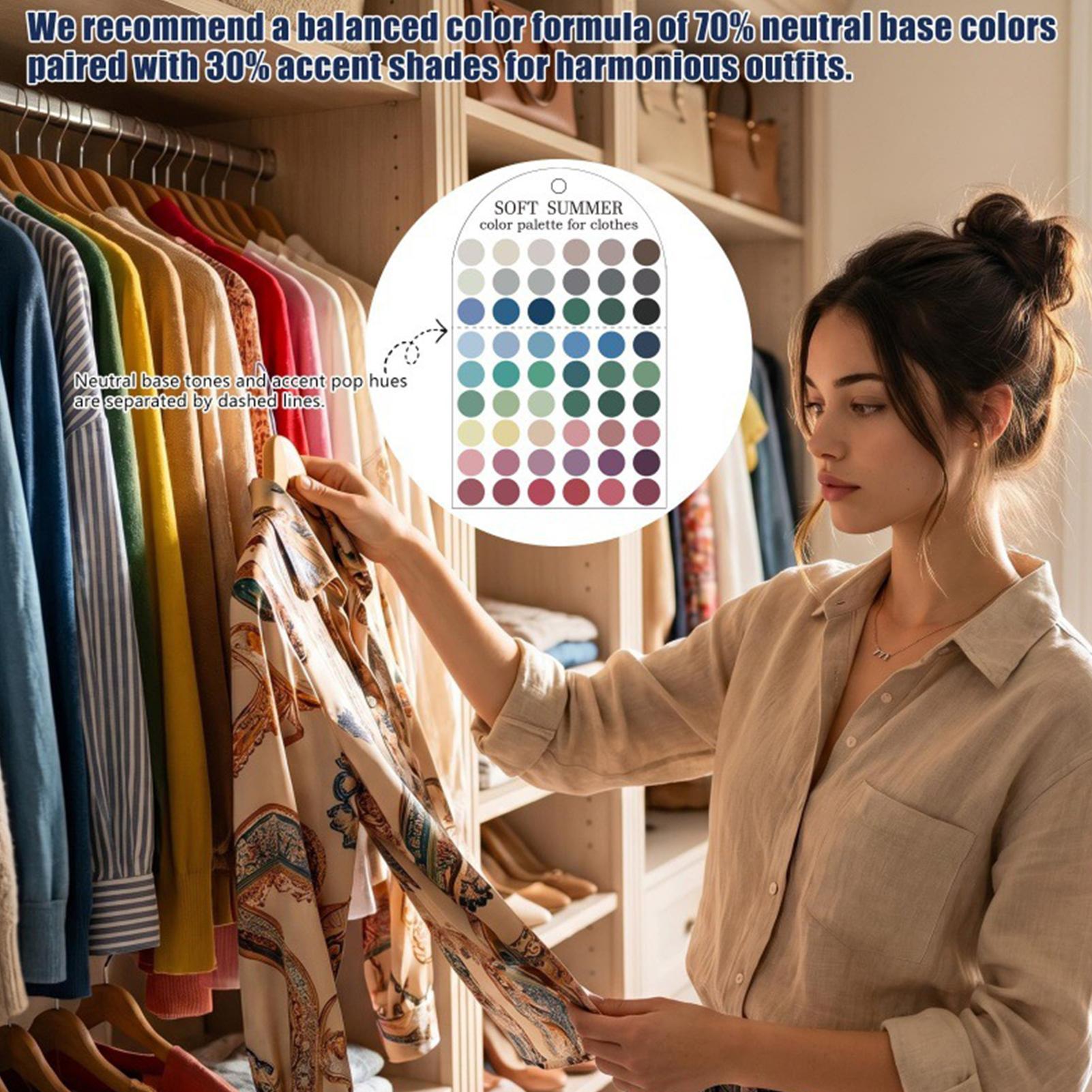 Summer Clothing Color Palette - 2 Adet Akrilik Mevsimsel Palet Renk