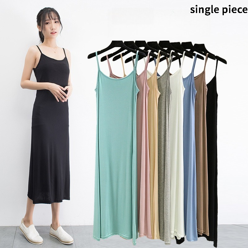 Summer Clothing Collection - Kadınlar için Modal Kaşkorse Yelek Elbise