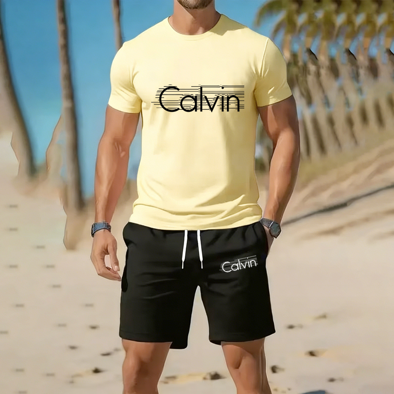 Summer Clothing Discount - Erkekler iki parçalı spor giyim Nefes