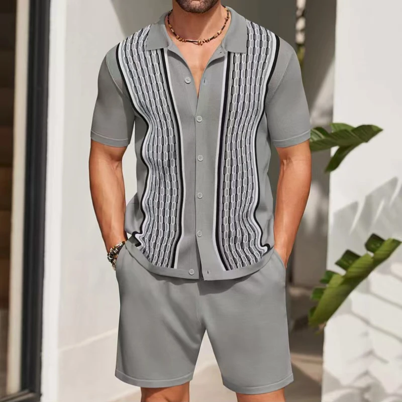 Summer Gym Clothing - Yazlık Erkek Buz İpek Kısa Kollu