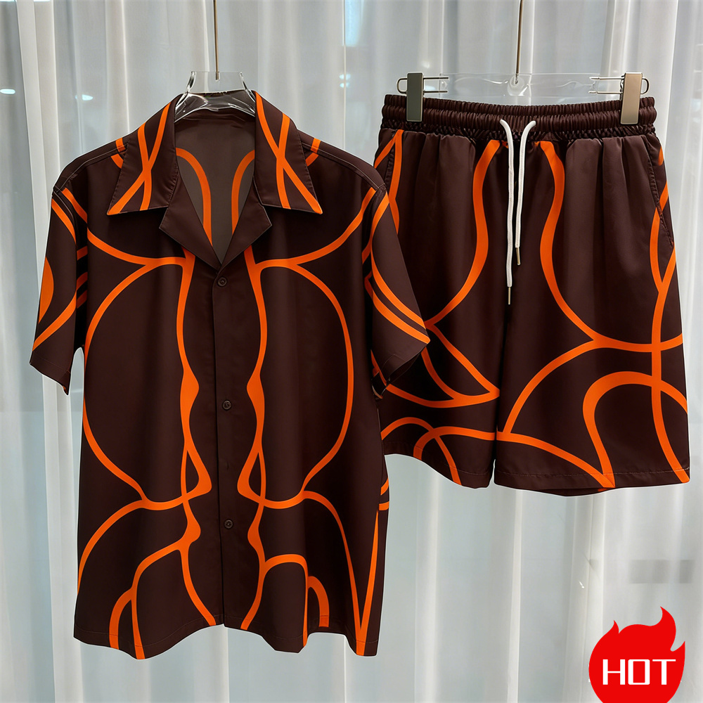 Dijital baskılı erkek takım mo - Summer Clothing Trends incelemesi ve fiyatı