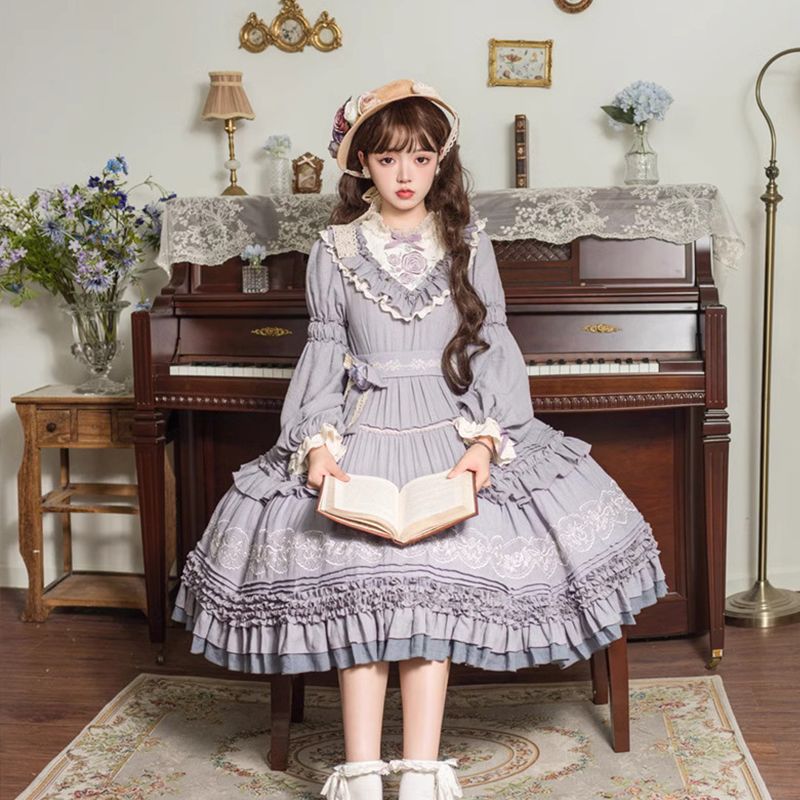 Japon Cos Kawaii Lolita Elbise - Summer Victorian Clothing incelemesi ve fiyatı