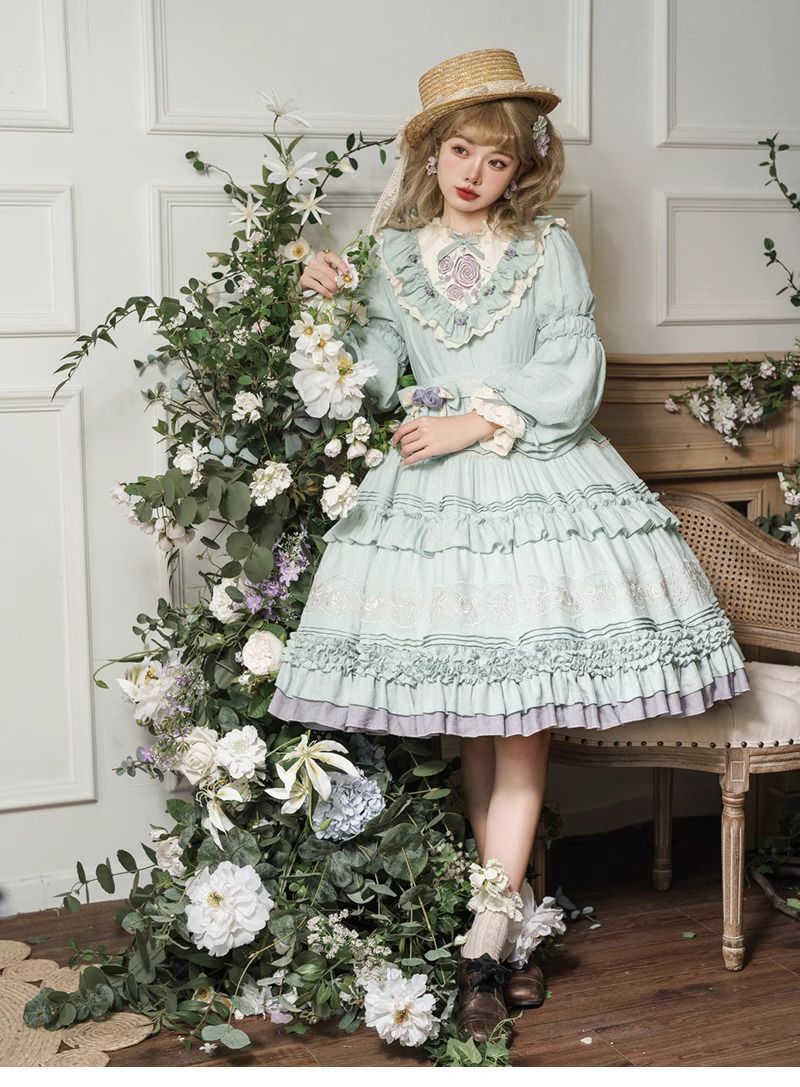 Japon Cos Kawaii Lolita Elbise - Summer Victorian Clothing incelemesi ve fiyatı