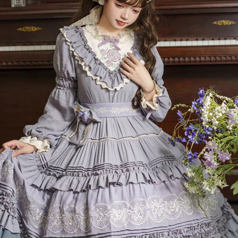 Japon Cos Kawaii Lolita Elbise - Summer Victorian Clothing incelemesi ve fiyatı