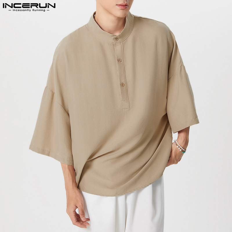 INCERUN Erkek Gömlek Düz Renk  - Summer Clothing Colors 2026 incelemesi ve fiyatı