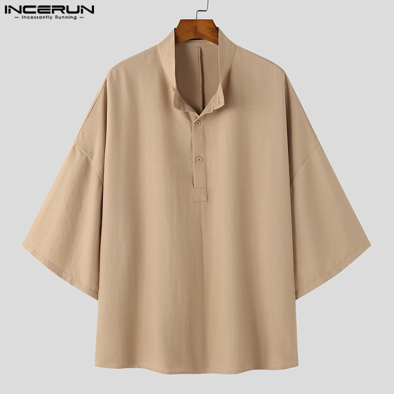 INCERUN Erkek Gömlek Düz Renk  - Summer Clothing Colors 2026 incelemesi ve fiyatı