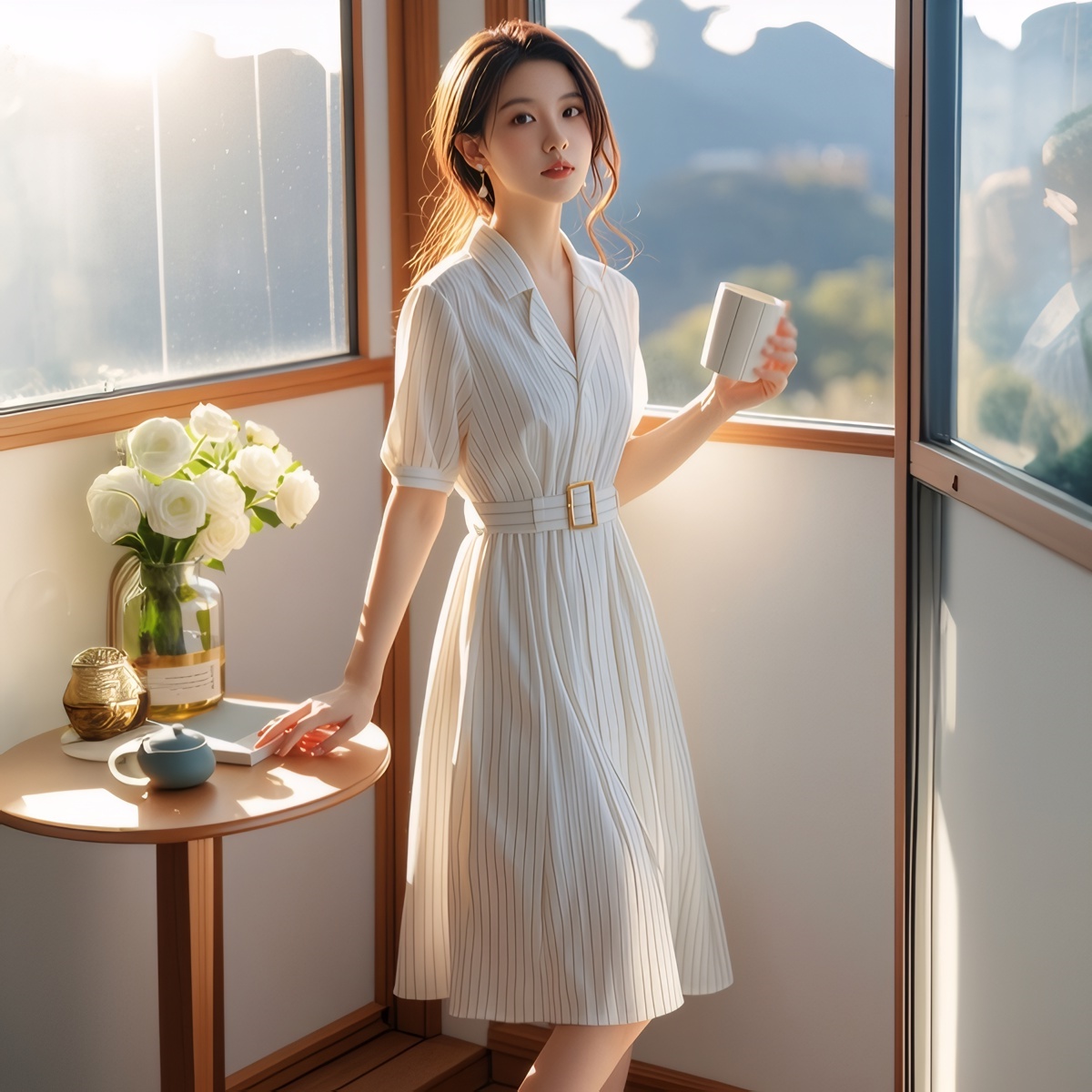 Yüksek Bel Çizgili Elbise Zayı - Summer Line Clothing Brand incelemesi ve fiyatı