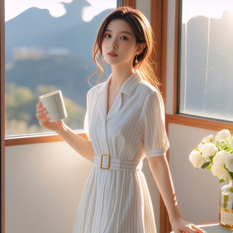 Yüksek Bel Çizgili Elbise Zayı - Summer Line Clothing Brand incelemesi ve fiyatı