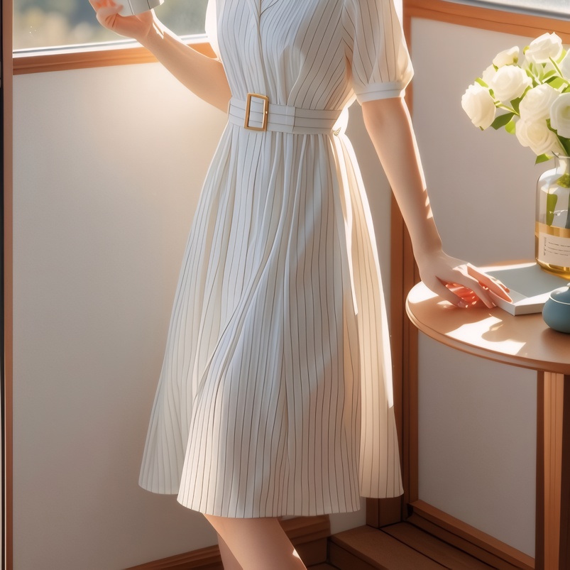 Yüksek Bel Çizgili Elbise Zayı - Summer Line Clothing Brand incelemesi ve fiyatı