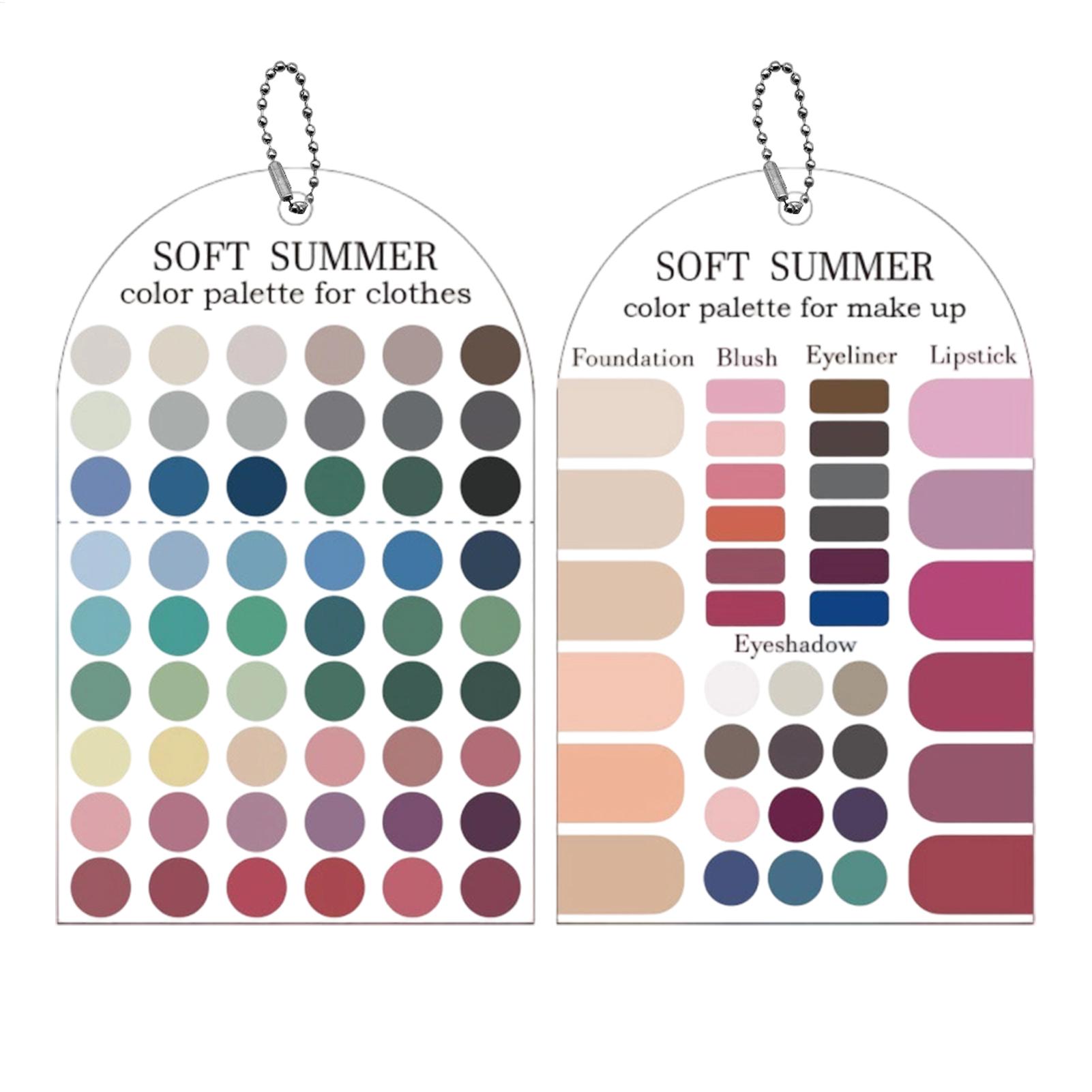 2 Adet Akrilik Mevsimsel Palet - Summer Clothing Color Palette incelemesi ve fiyatı