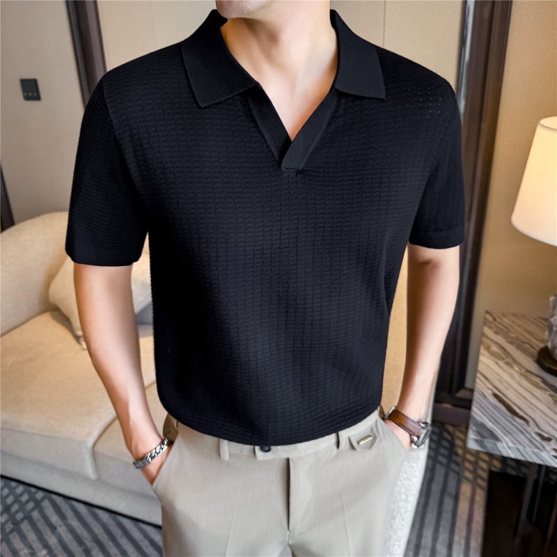 Yüksek Esnek Erkek Örme Polo Y - Summer Light Clothing incelemesi ve fiyatı