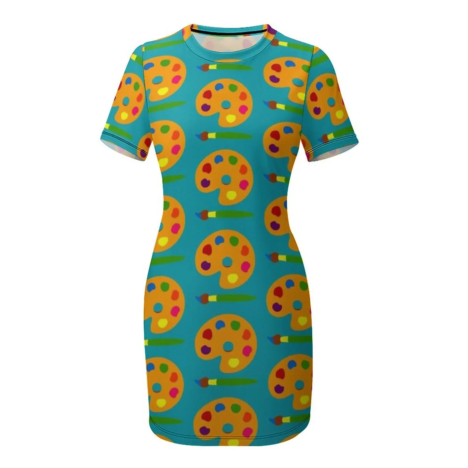 Renkli Boya Paleti Kısa Kollu  - Summer Clothing Color Palette incelemesi ve fiyatı